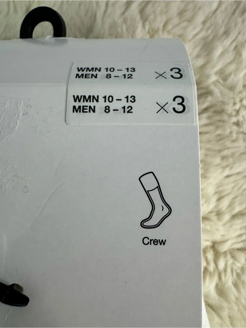 Jordan White Crew Socks with Black Jumpman Logo (3-Pack)